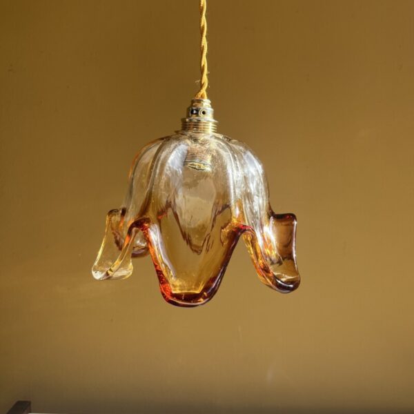 Muranoglas hanglamp messing fitting